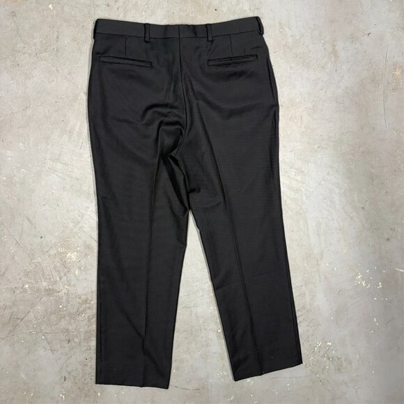 Givenchy Paris Dress Pants Micro-Stripe Wool Trousers Black 34x28 - Picture 7 of 9